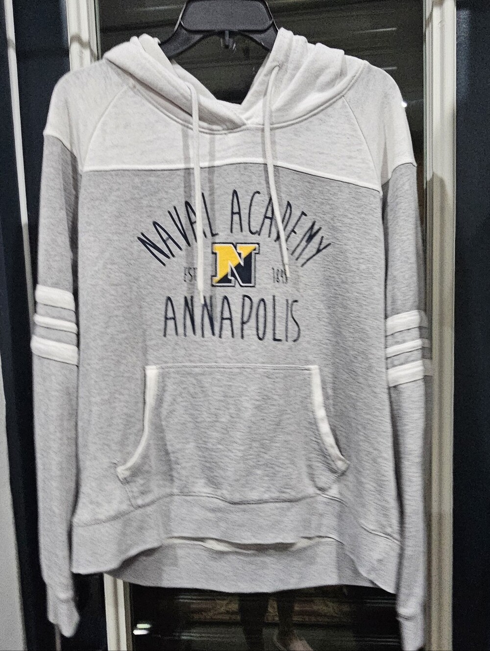 NAVAL ACADEMY Camp David hoodie Annapolis pullover Kangaroo Pockets Sweatshirt L